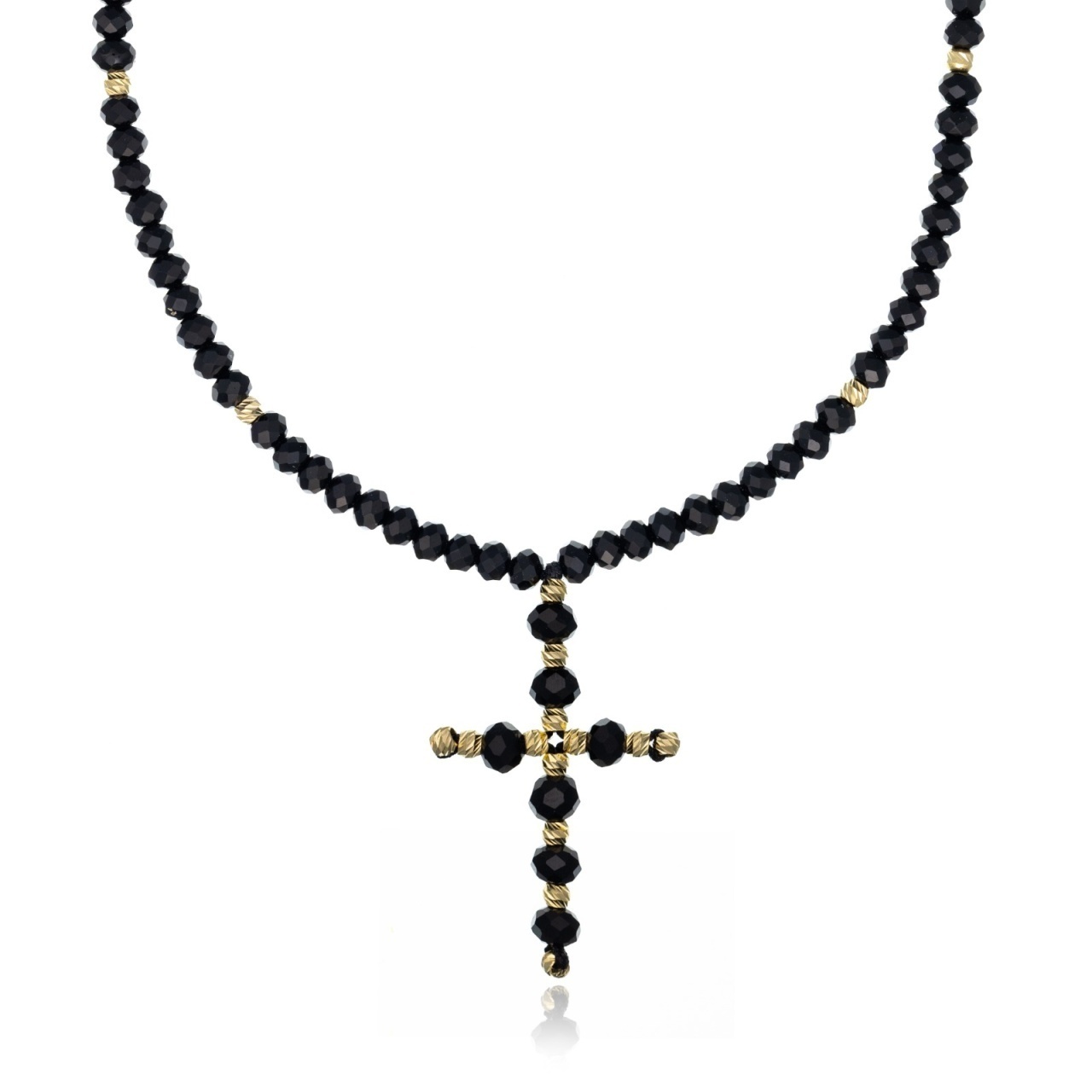Choker Cross Gold din AUR 14K