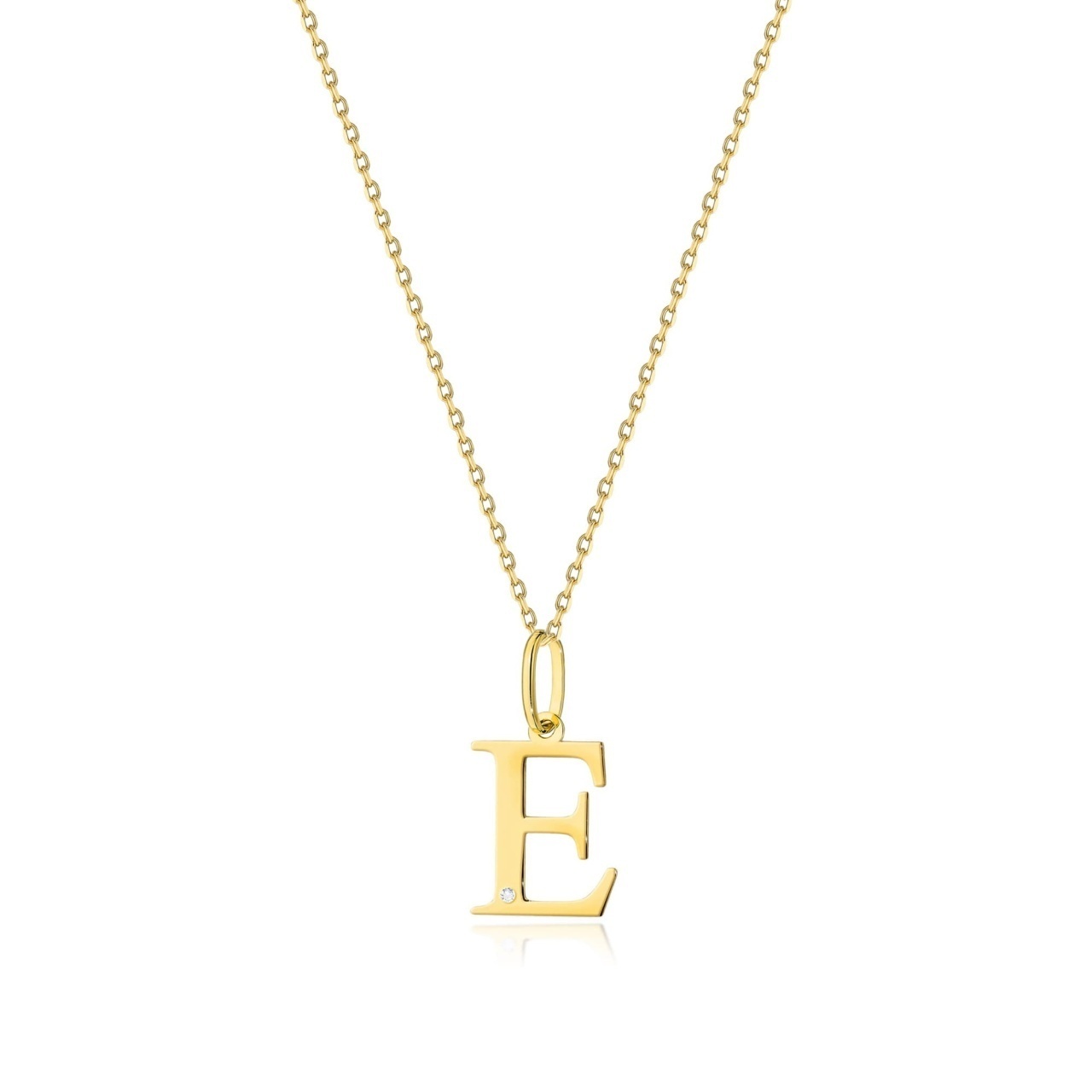 Colier Aur 14K cu Diamant Natural 0.01 ct