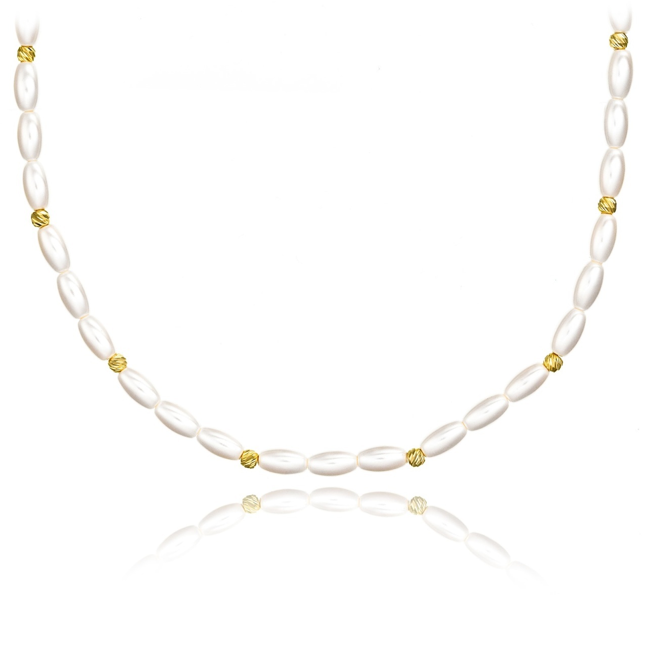 Colier Sublime Pearls cu Perle Mallorca și AUR 14K