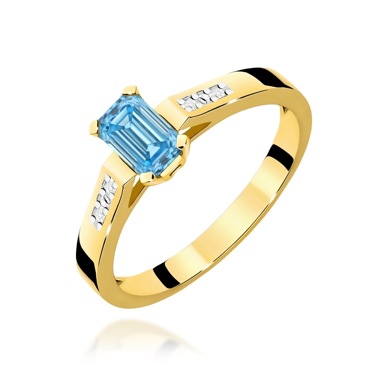 Inel Aur 14K cu Diamante de Laborator 0.54 ct