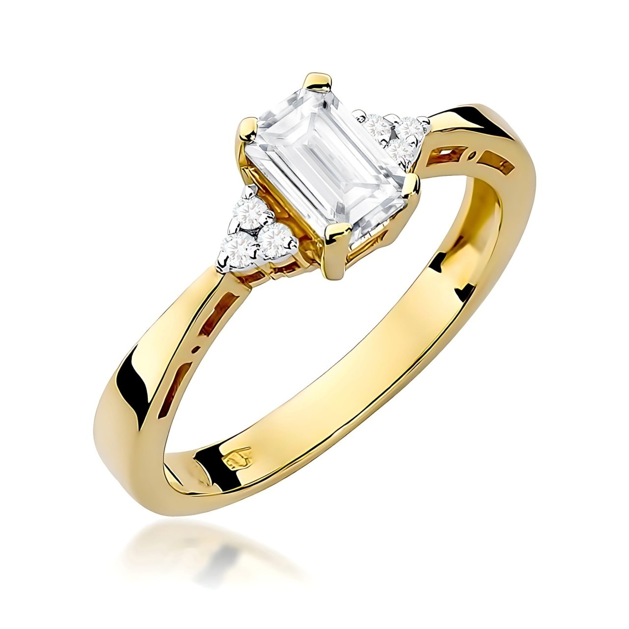 Inel Aur 14K cu Diamante de Laborator 0.63 ct
