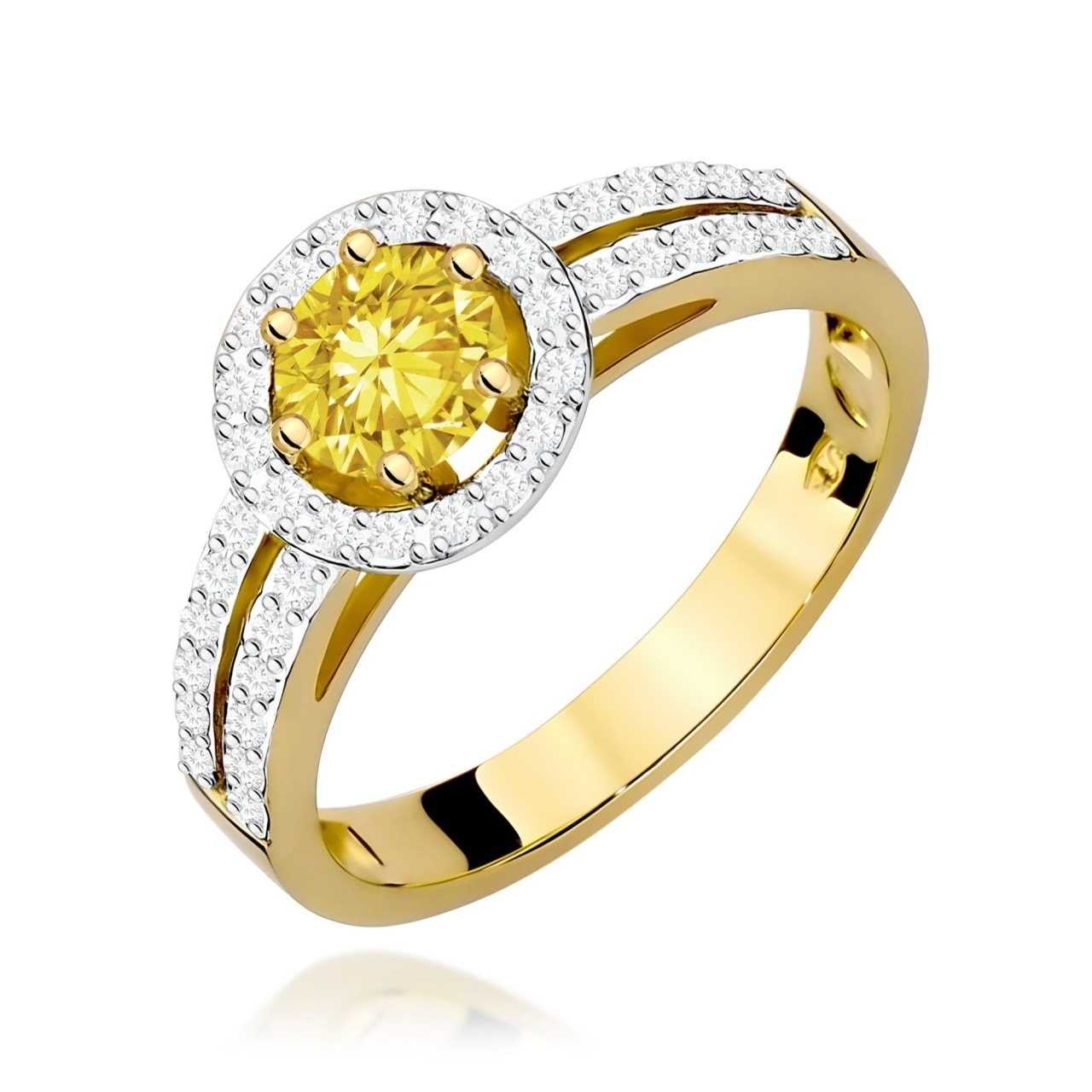 Inel Aur 14K cu Diamante de Laborator 0.70 ct