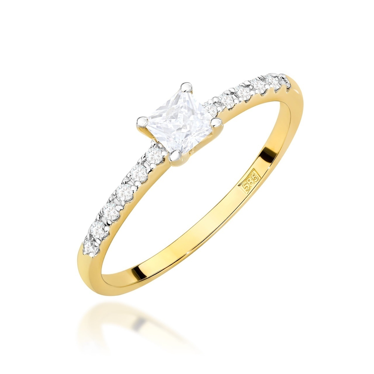 Inel Aur 14K cu Diamante Naturale 0.40 ct