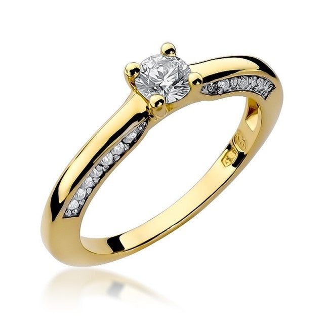 Inel Aur 14K cu Diamante Naturale 0.44 ct