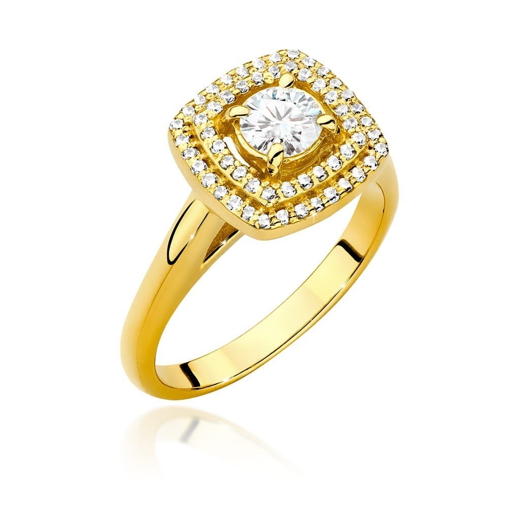 Inel Aur 14K cu Diamante Naturale 0.78 ct