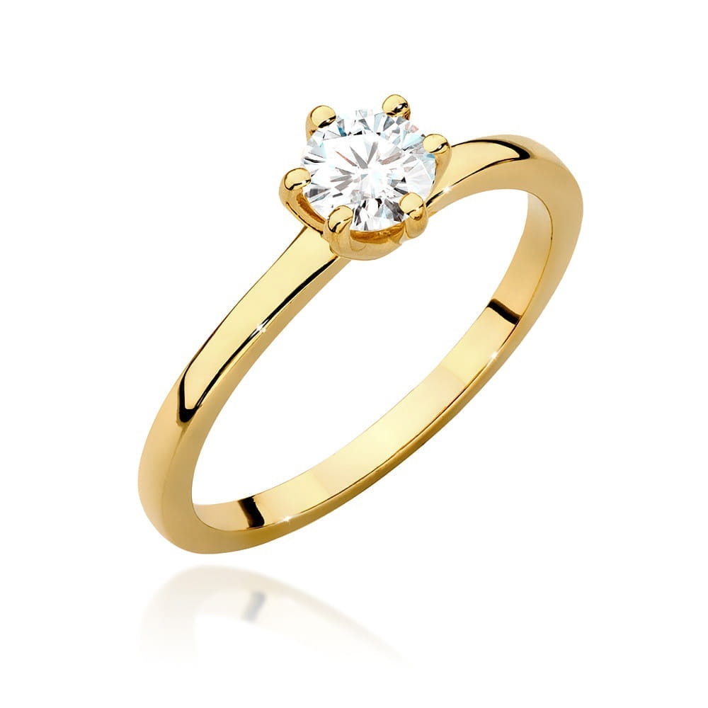 Inel Aur 9K cu Diamant Natural 0.50 ct