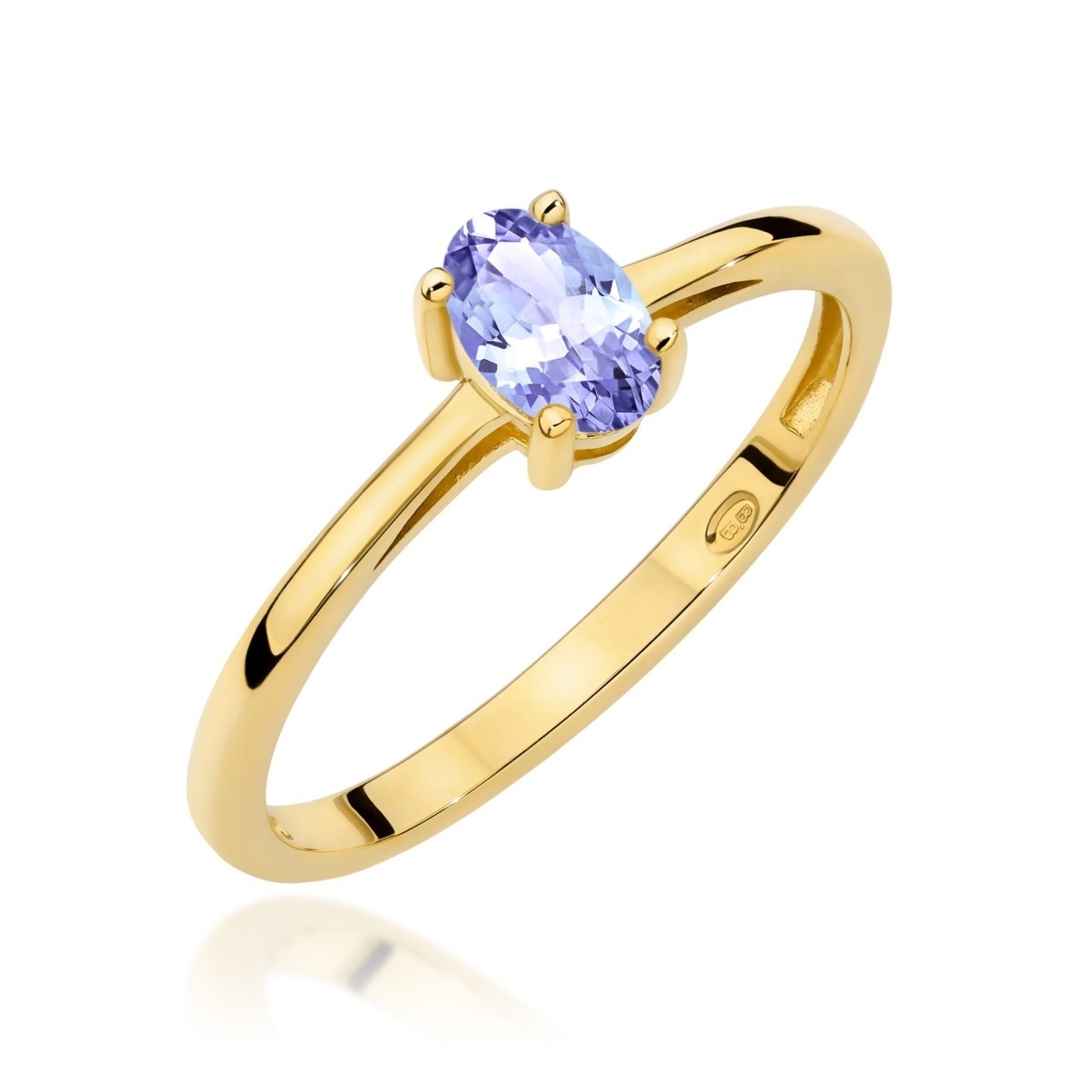 Inel Aur 9K cu Tanzanit 0.40 ct
