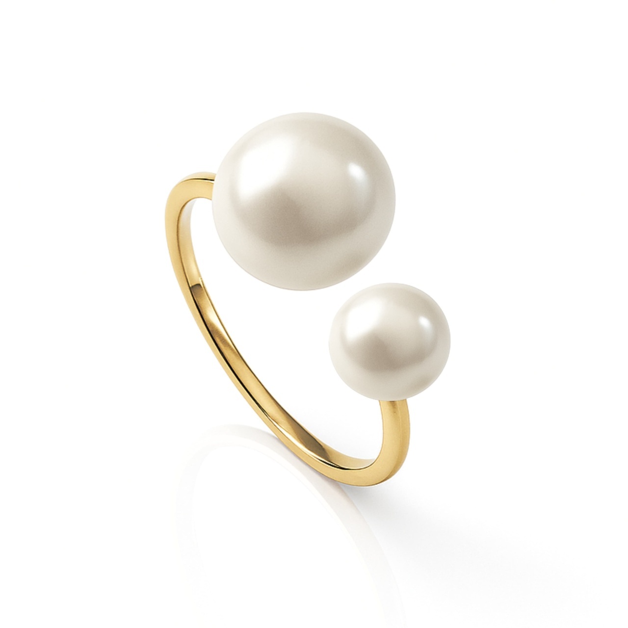 Inel Floating Pearls din AUR 14K și Perle de Cultura