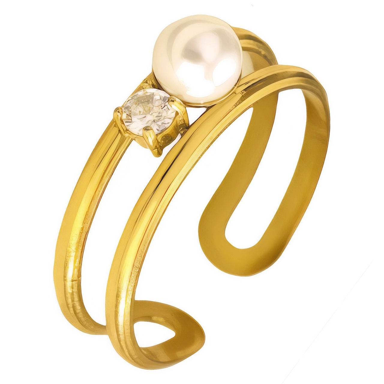 Inel Luck din Inox placat cu AUR 18K