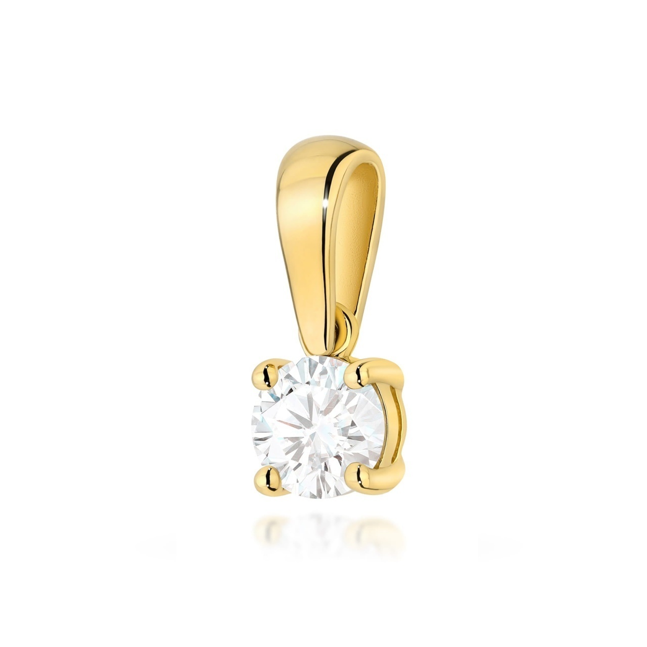 Pandantiv Aur 14K cu Diamant de Laborator 0.30 ct