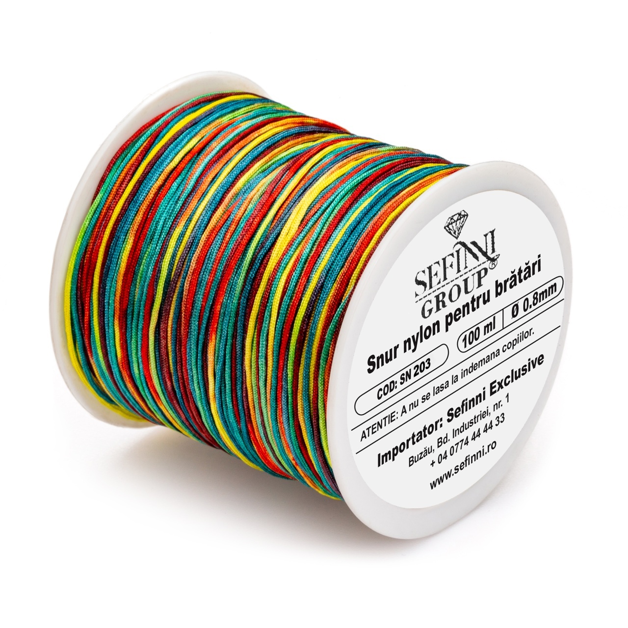 Rola snur 100m x 0.8mm - multicolor sepia
