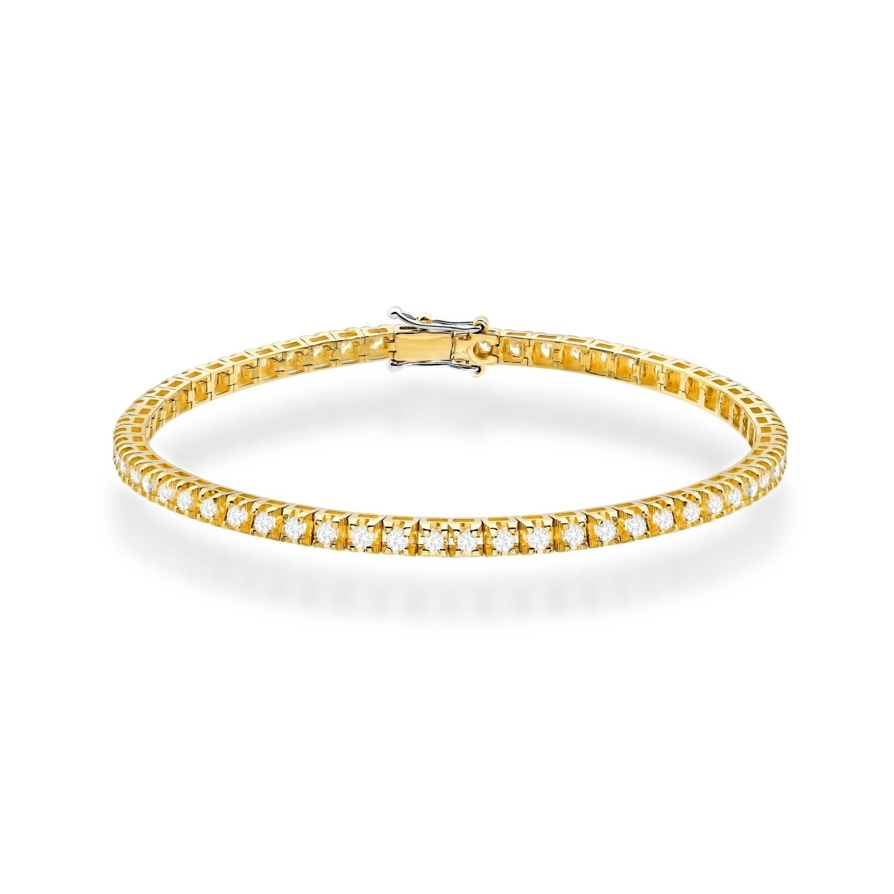 Bratara Aur 14K cu Diamante de Laborator 1.89 ct