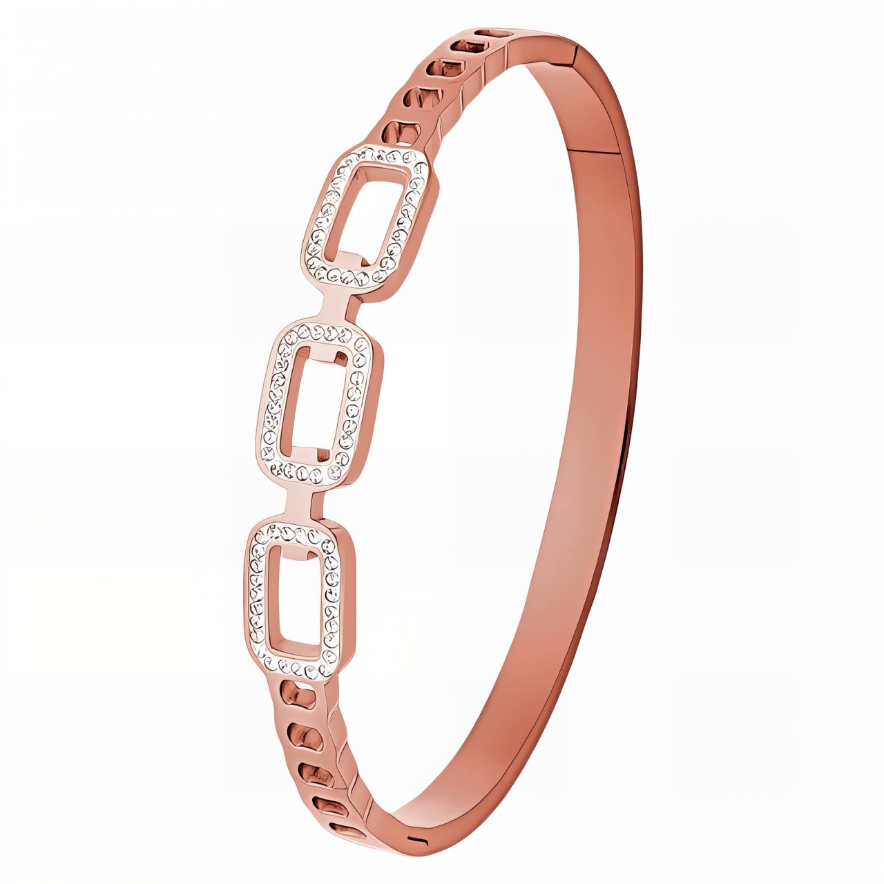 Brățară Fixă Roze Crystal din Inox