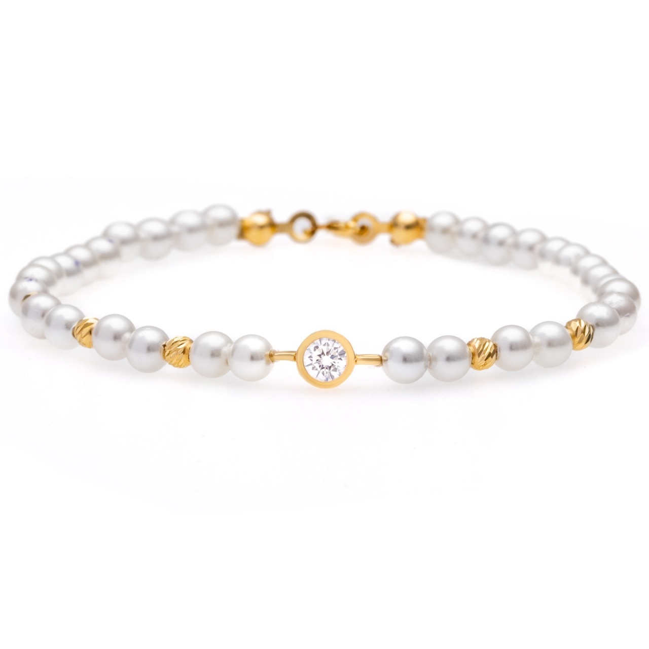 Bratara Magic Pearls cu bile din aur 14K