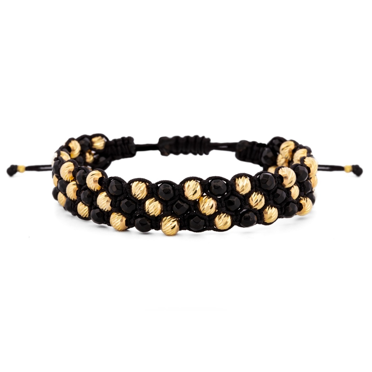 Bratara Momentum Gold din AUR 14K si Onix