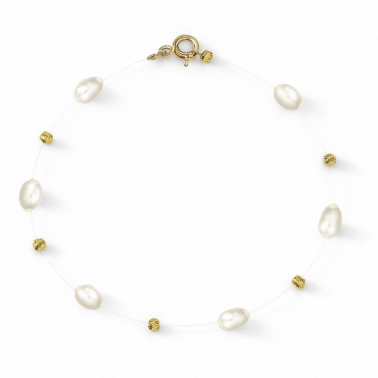 Brățară Rice Gold Pearls din AUR 14K