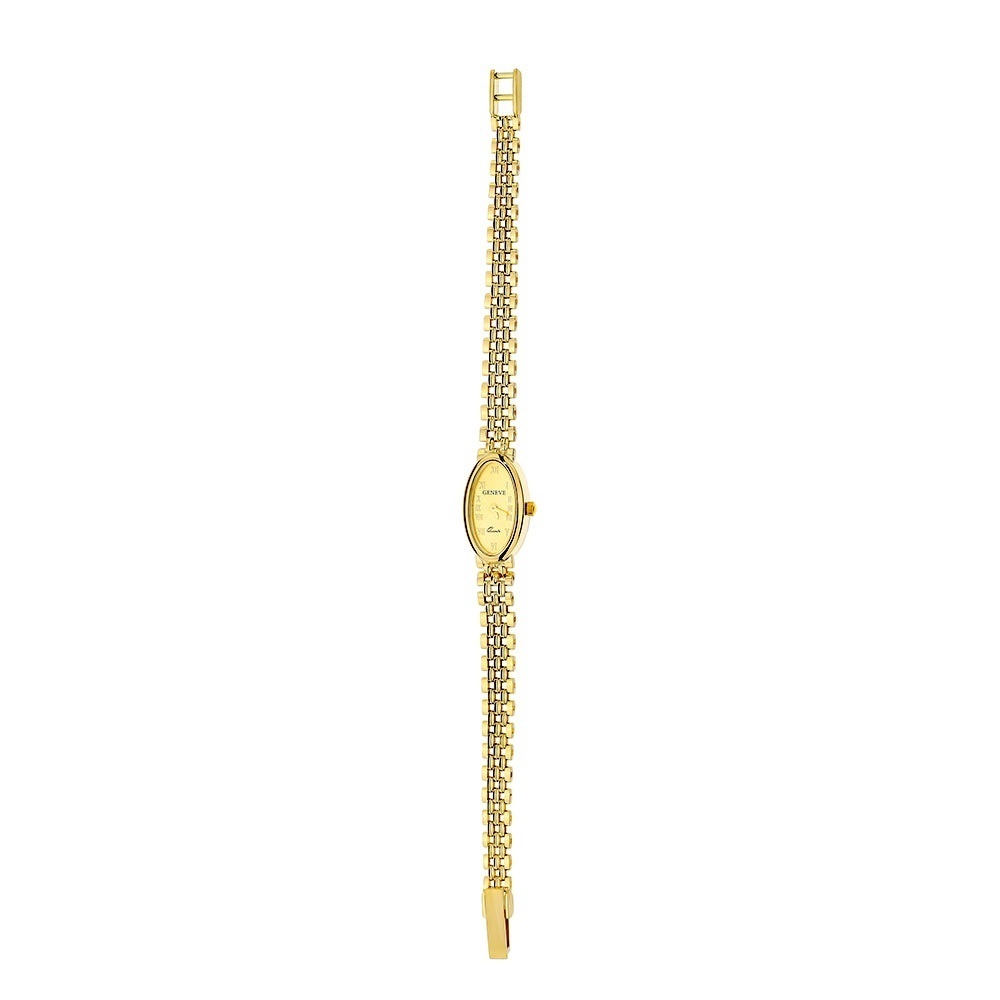 Ceas Aur 14K cu Cadran Oval