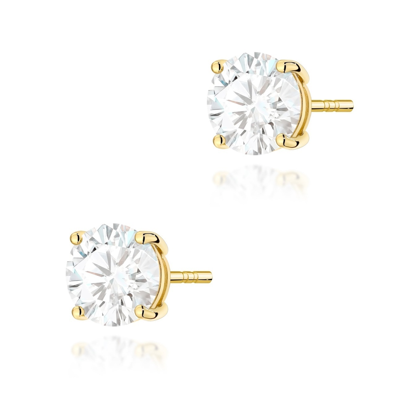 Cercei Aur 14K cu Diamant Natural 2.00 ct