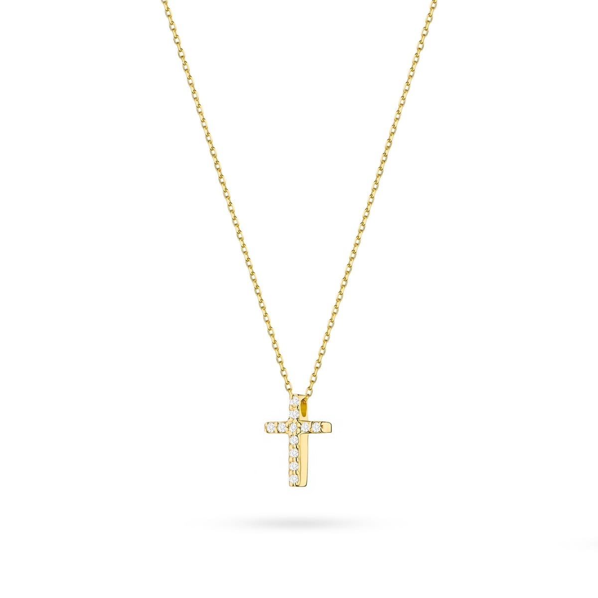 Colier Aur 14K cu Diamante Naturale 0.06 ct