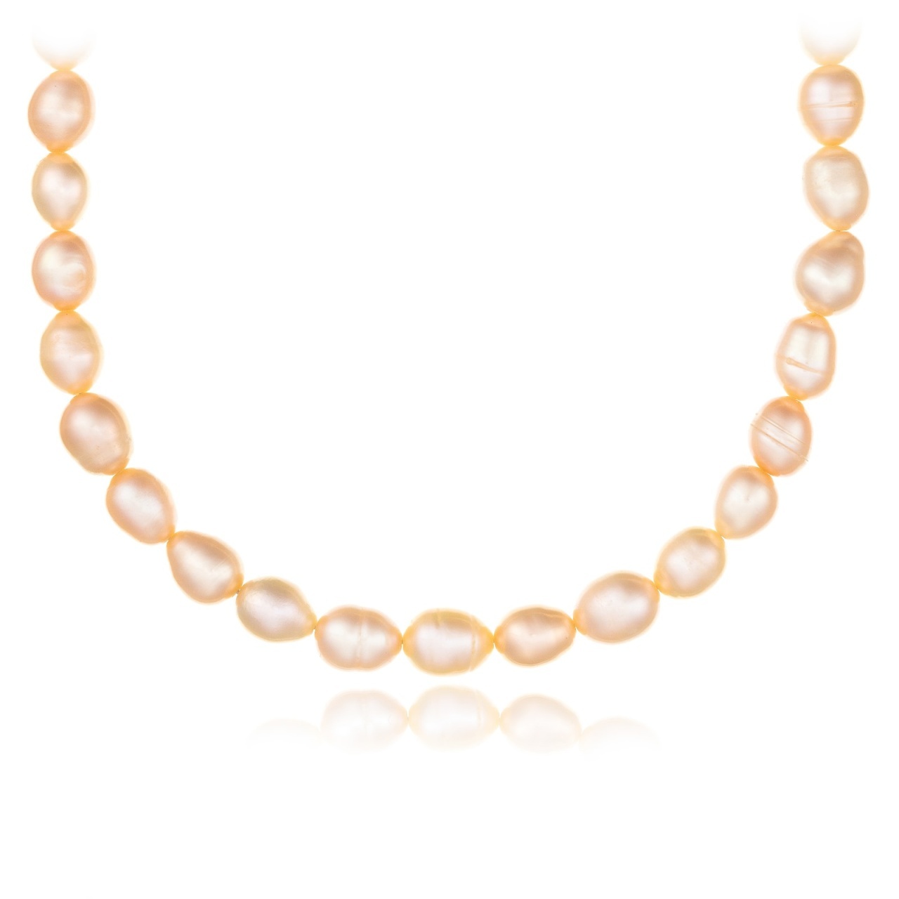 Colier Peach Pearls din AUR 14K