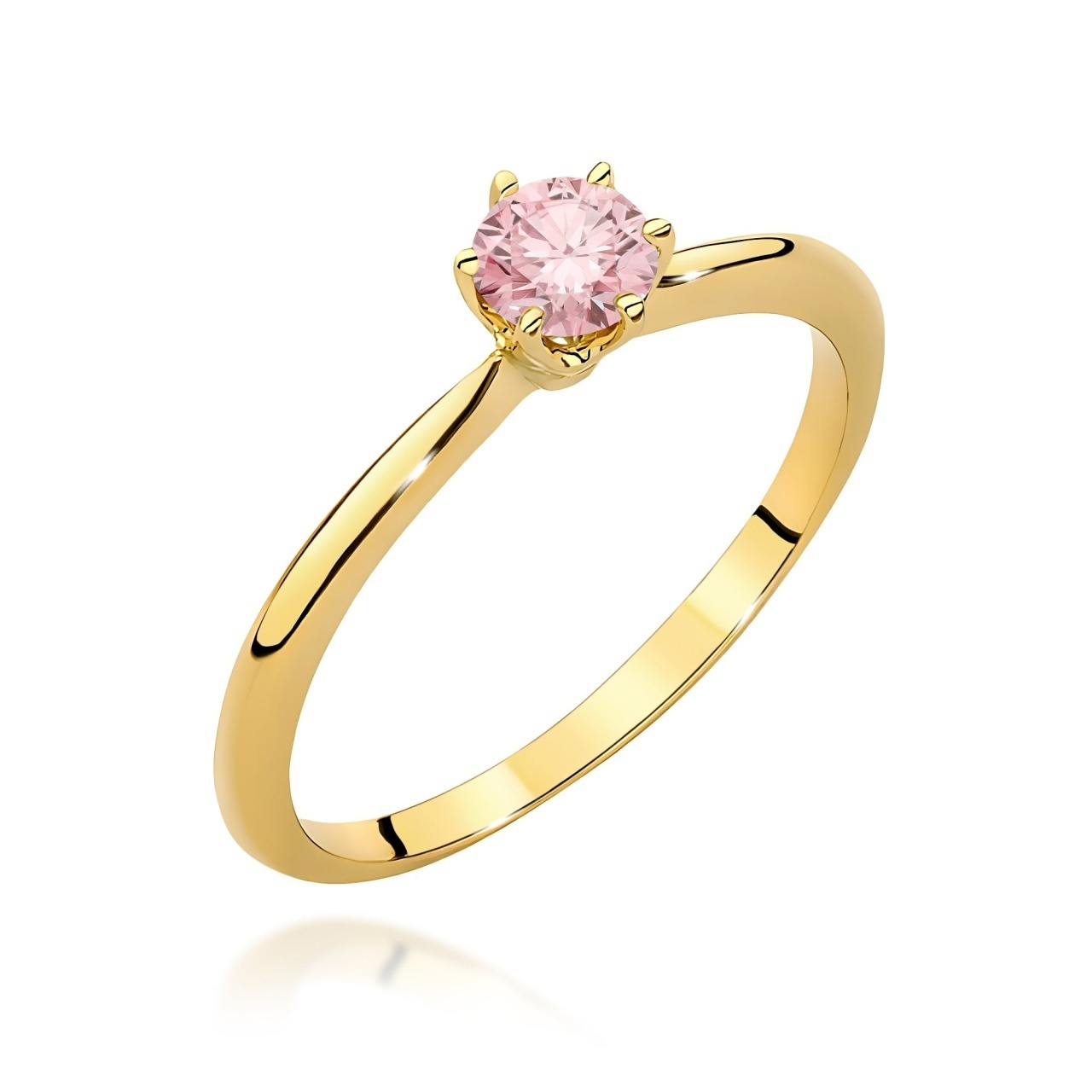 Inel Aur 14K cu Diamant de Laborator 0.50 ct