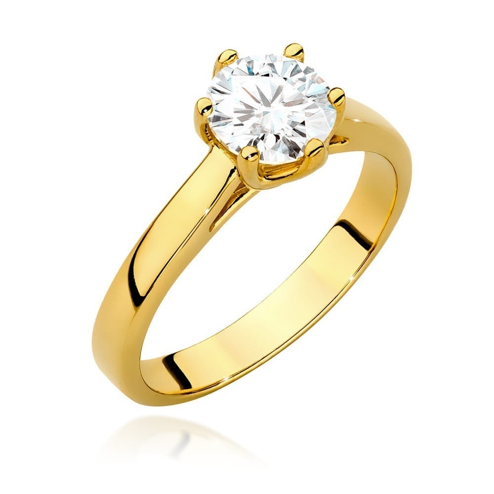 Inel Aur 14K cu Diamant Natural 1.00 ct