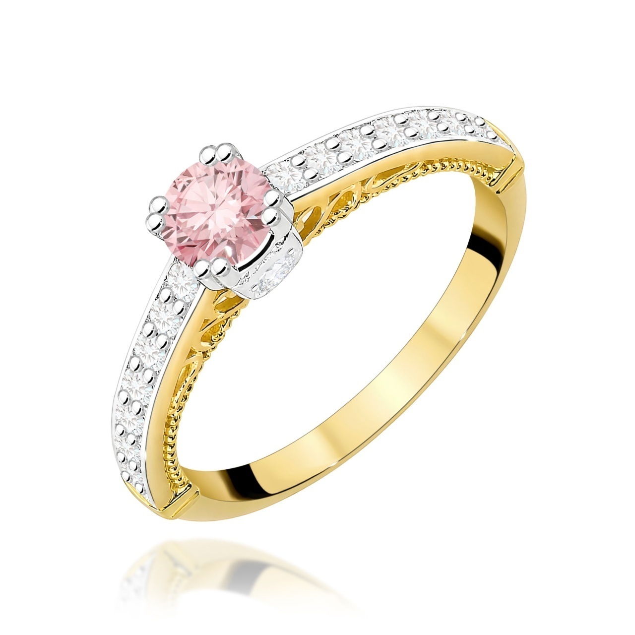 Inel Aur 14K cu Diamante de Laborator 0.56 ct