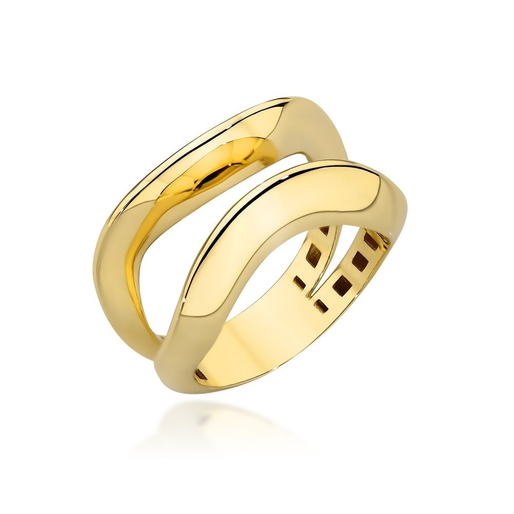 Inel Aur 14K cu Valuri Delicate