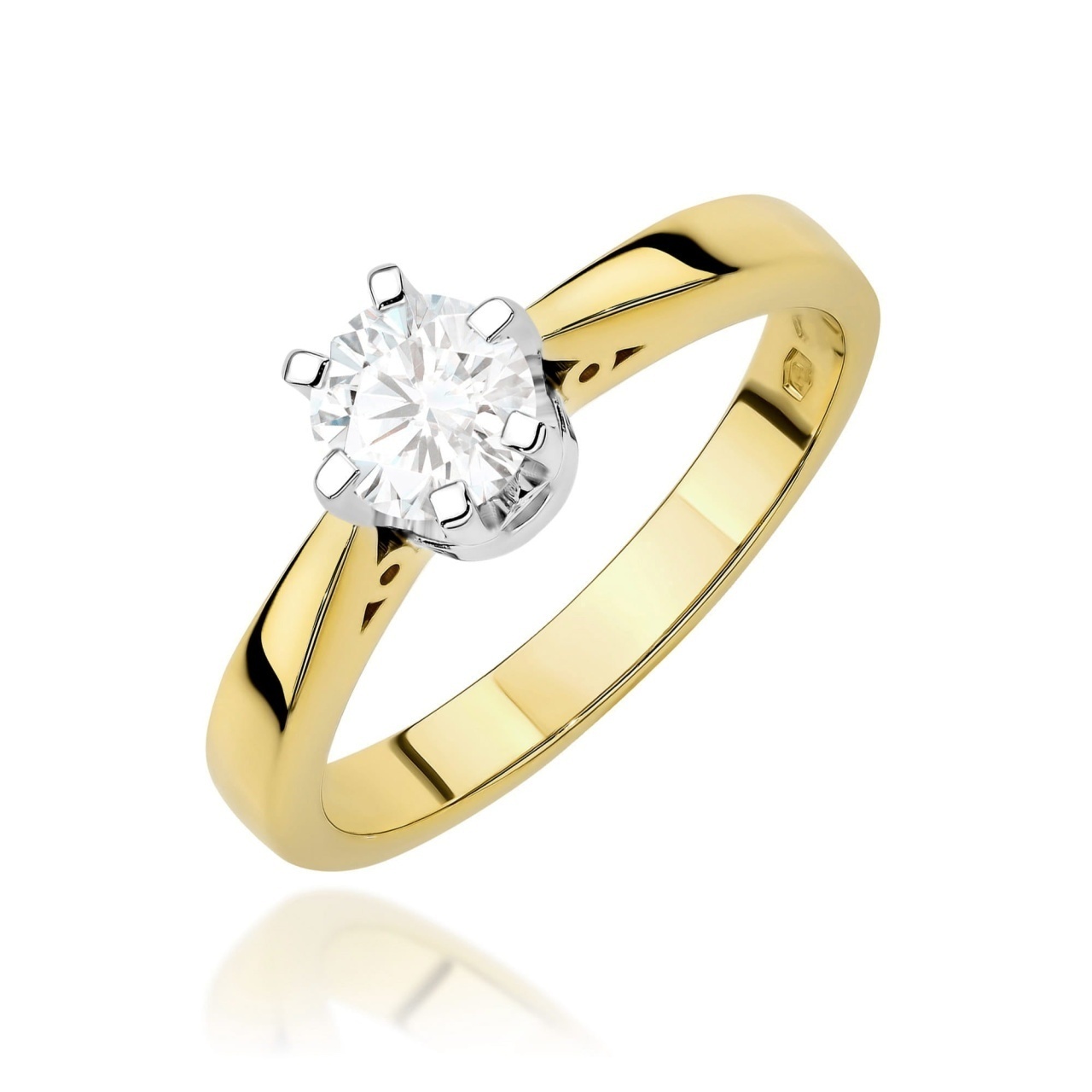 Inel Aur 9K cu Diamant Natural 1.00 ct