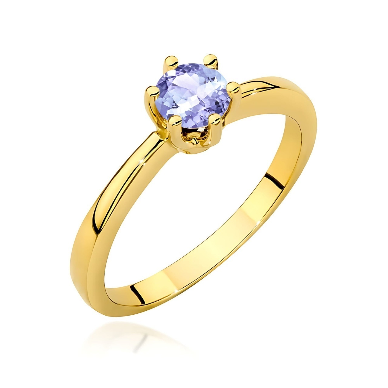 Inel Aur 9K cu Tanzanit 0.50 ct