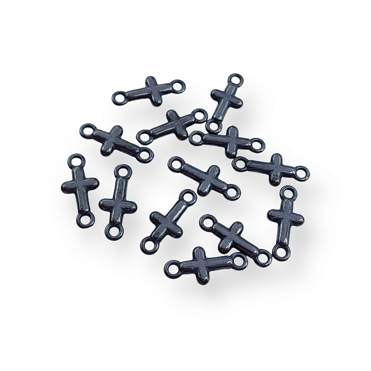 Link Cruce din Ceramica Neagra 1.4x0.7cm