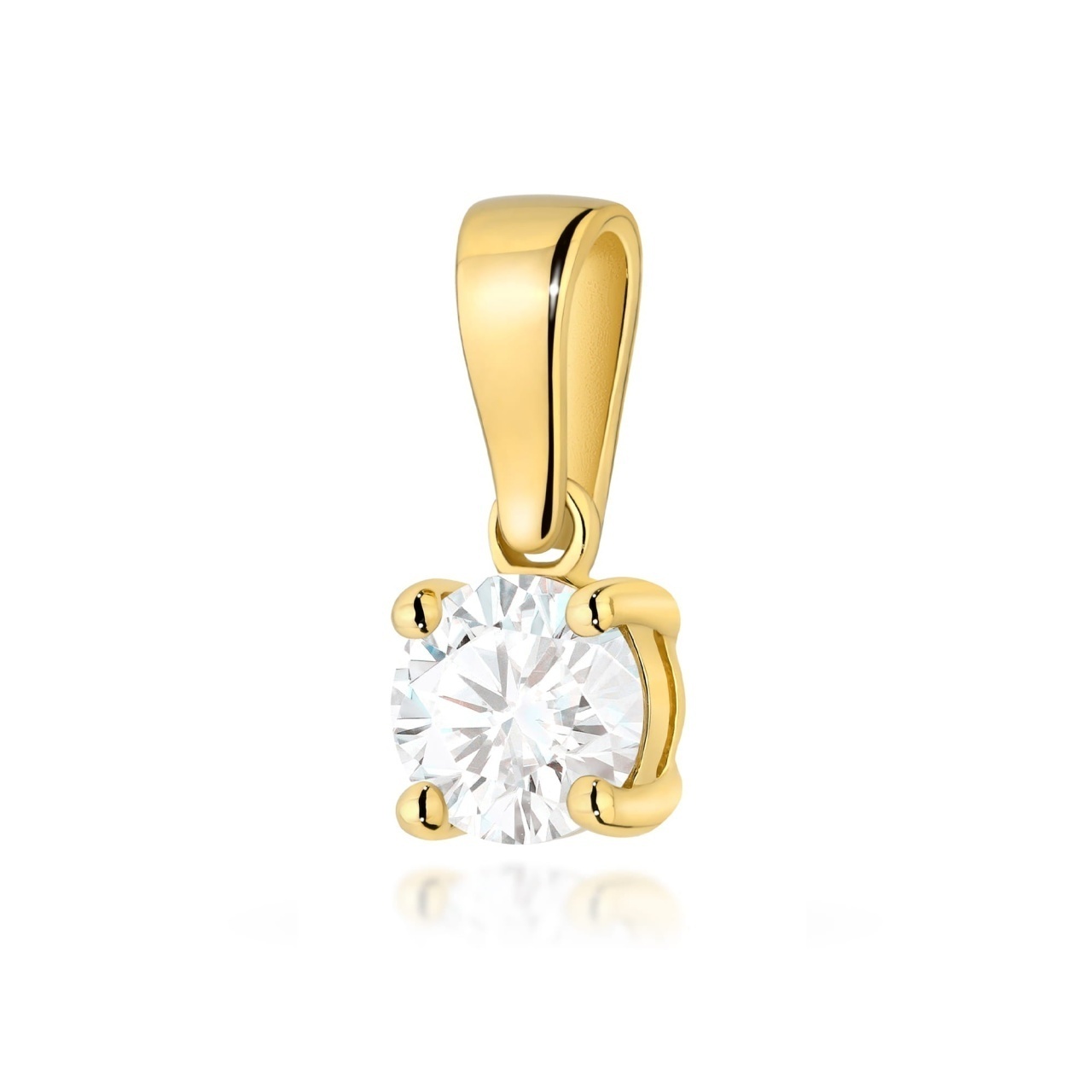 Pandantiv Aur 14K cu Diamant Natural 0.50 ct