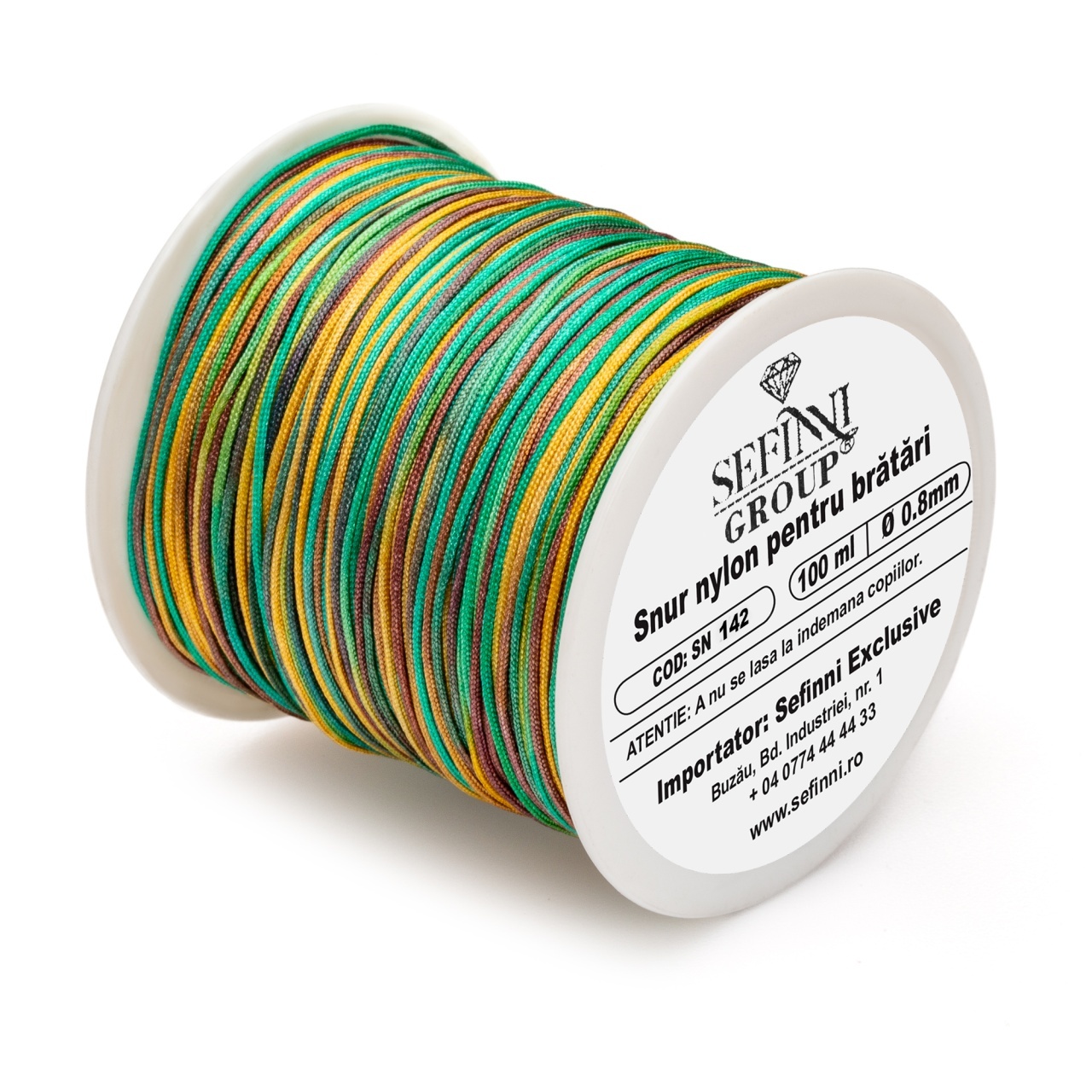 Rola snur 100m x 0.8mm - multicolor peisage
