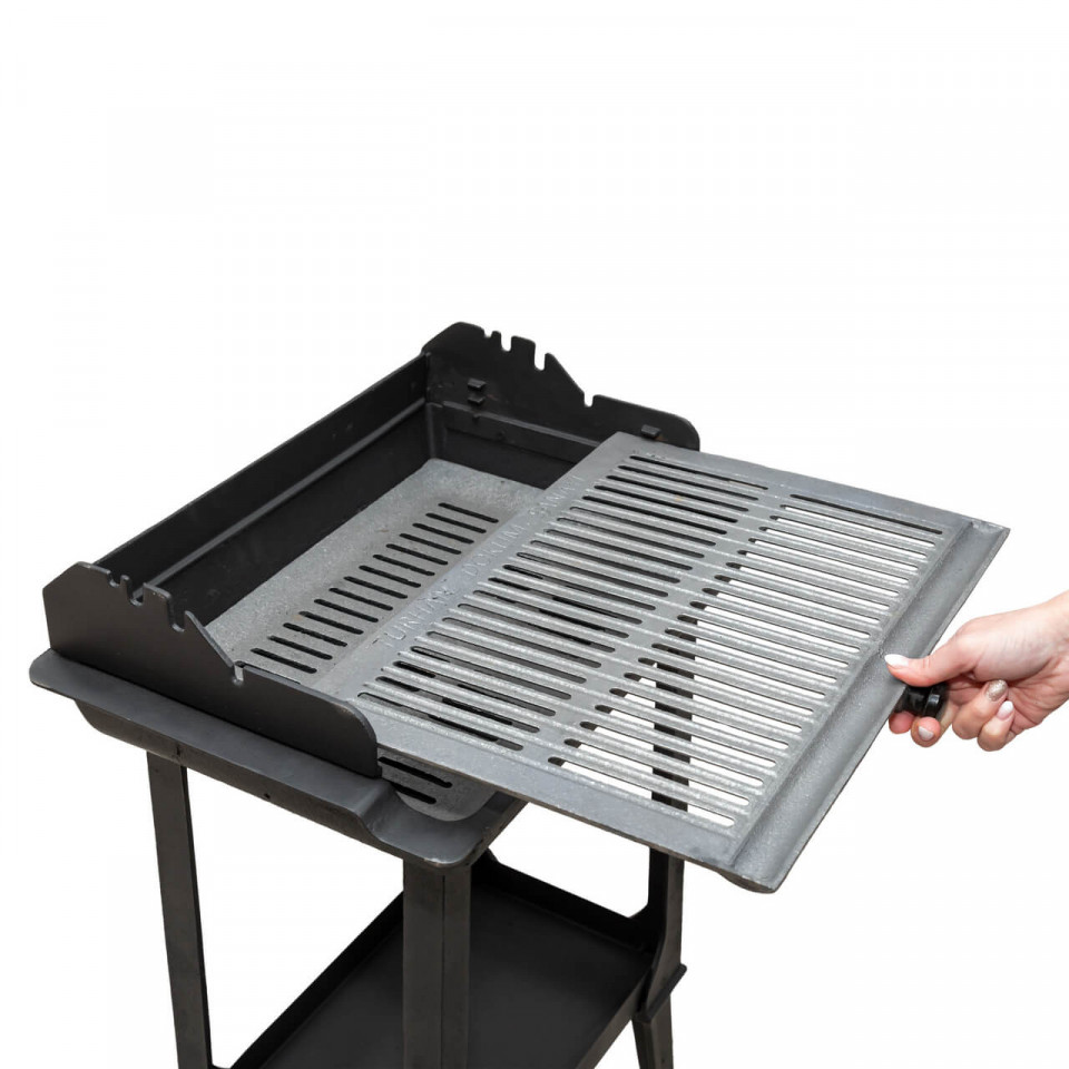 Gratar confectionat integral din fonta, 48×35 cm