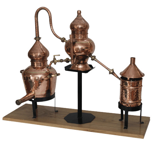 Cazan Premium pentru Cognac, Alambic Charental 2 Litri, Distilare Continua image