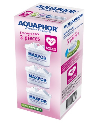 Set 3 cartuse B25 Maxfor +Mg pentru cana filtranta, Aquaphor