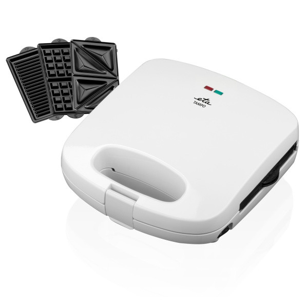 Sandwich Maker 3 In 1 Eta Tampo 4156 700 W 3 Tipuri De Placi Detasabile Deschidere Pana La 180°