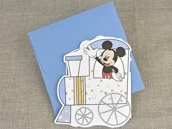 Invitatie de botez tren Mickey 15723