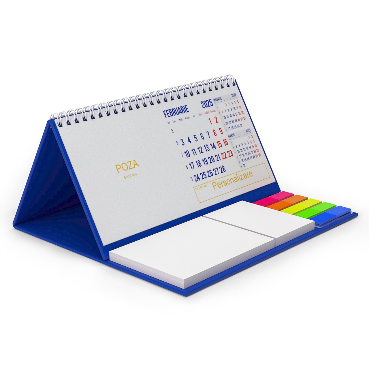 Calendar de birou cu notite personalizat