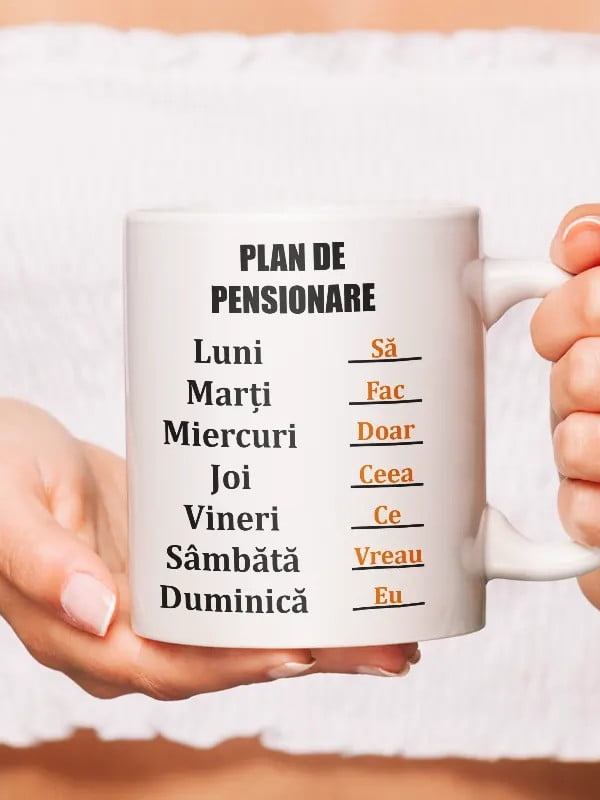 Cana personalizata pentru pensionari