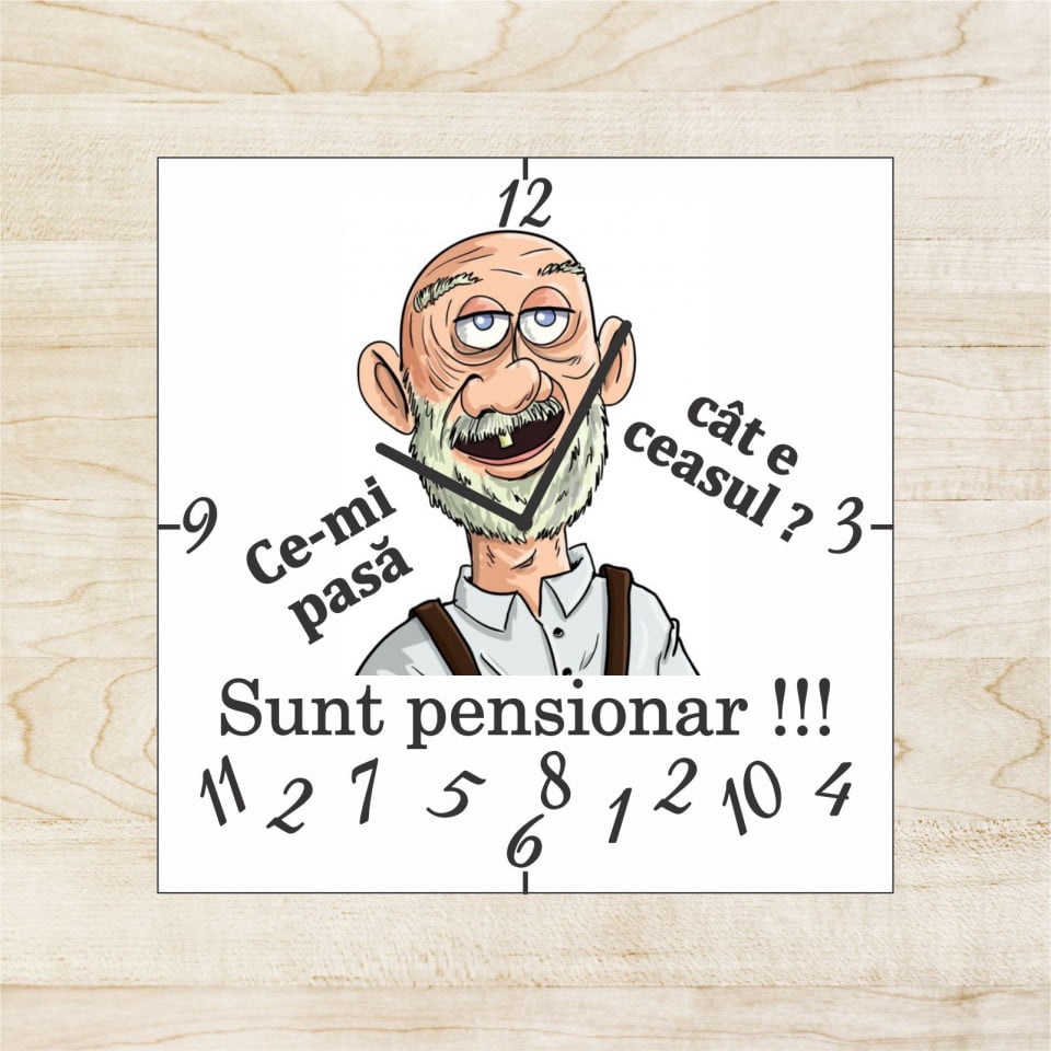 Ceas personalizat pentru pensionare