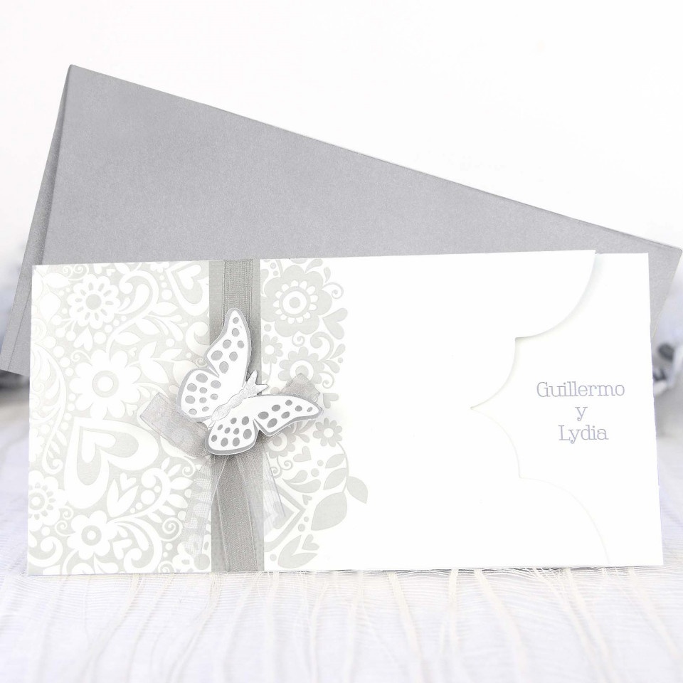 Invitatie de nunta fluture 39222