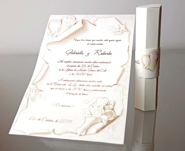 Invitatie de nunta papirus 34953