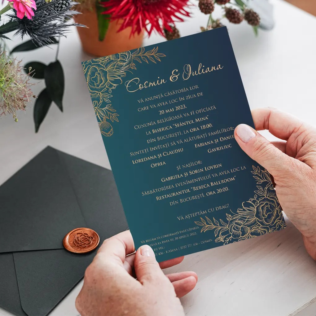 Invitatie de nunta Navy