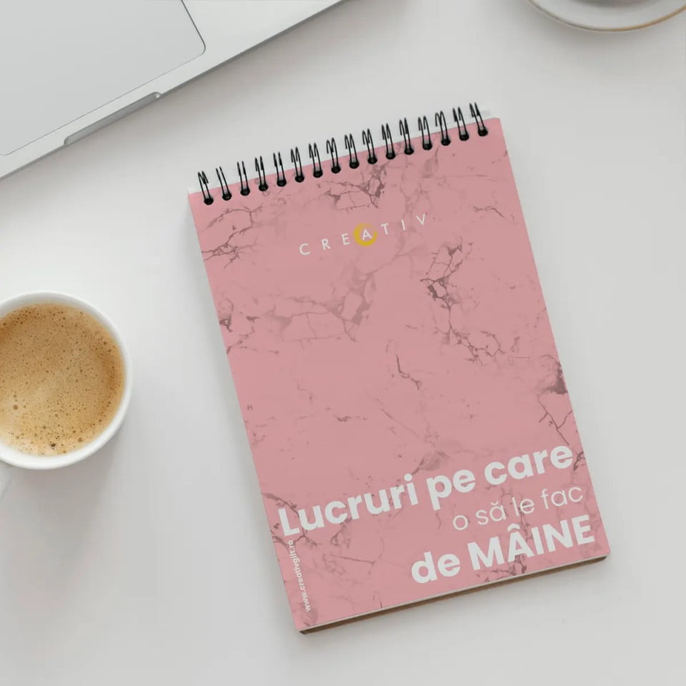 Notebook personalizat cu Lucruri pe care o sa le fac de Maine