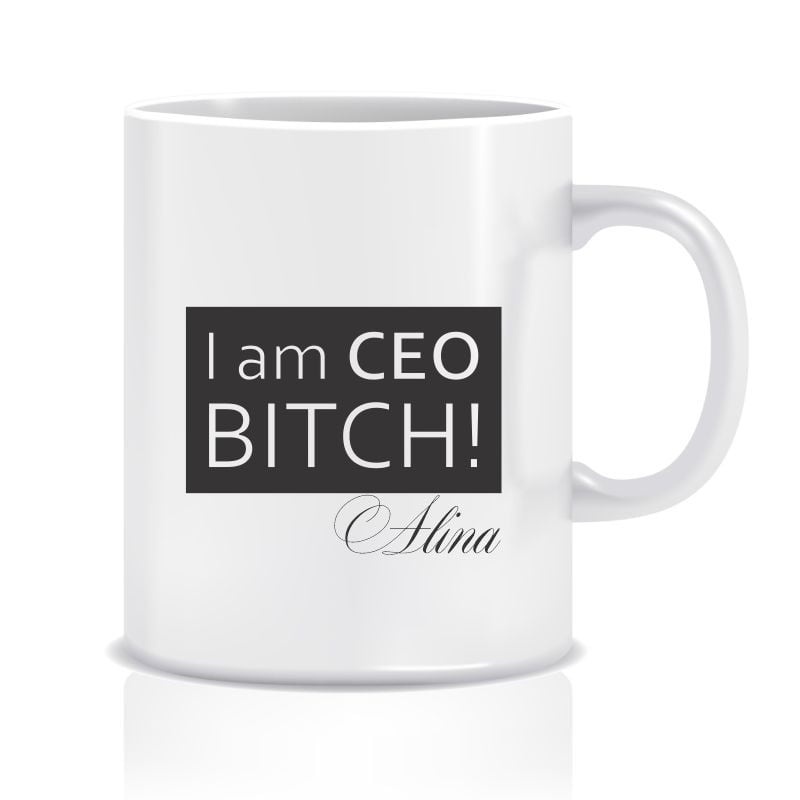 Cana personalizata I am CEO