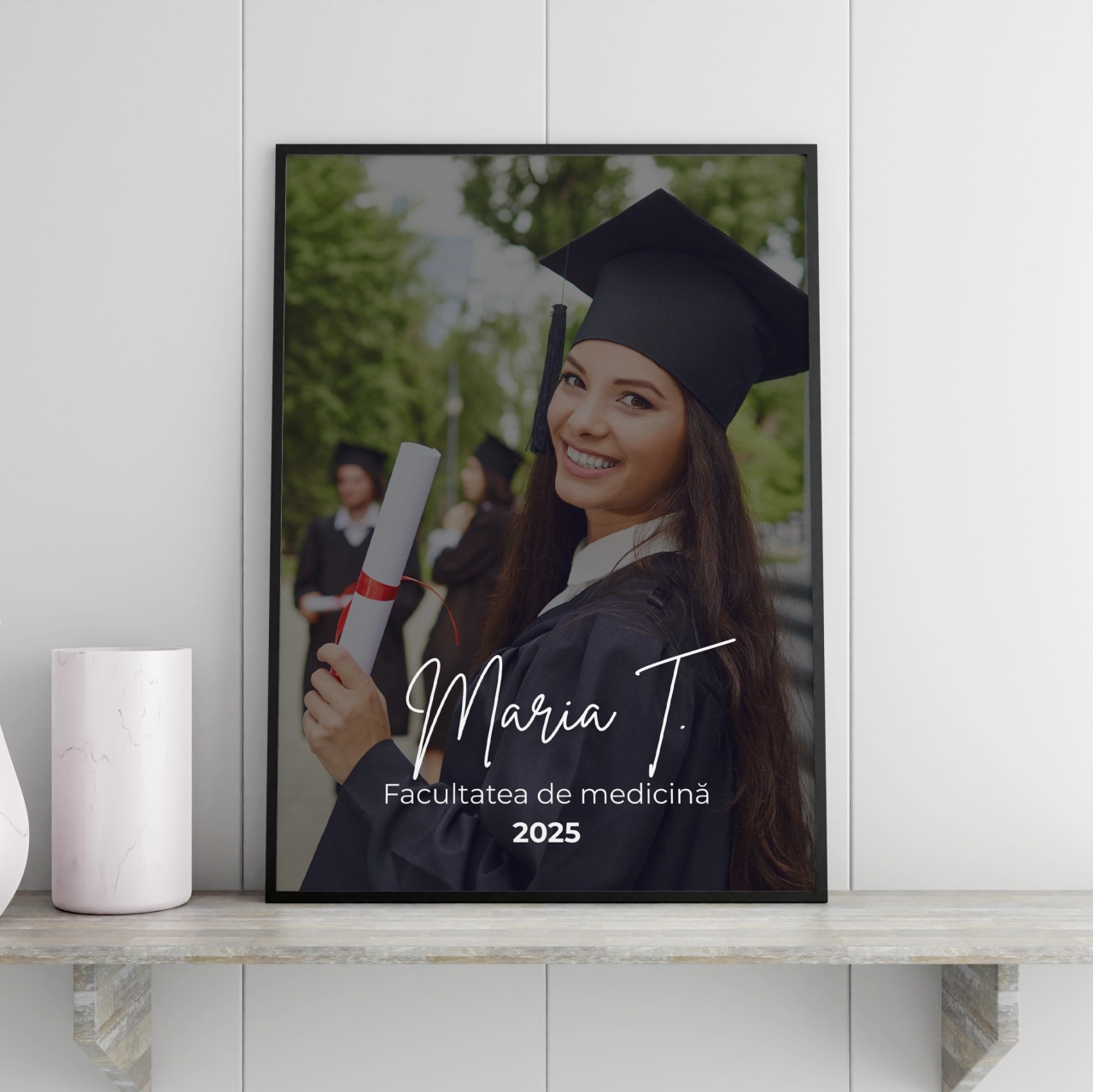 Tablou personalizat cu poza, absolvire