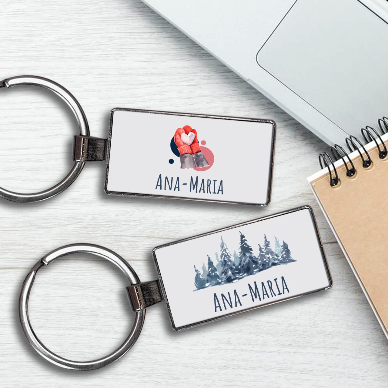 Breloc personalizat cu motive de Craciun
