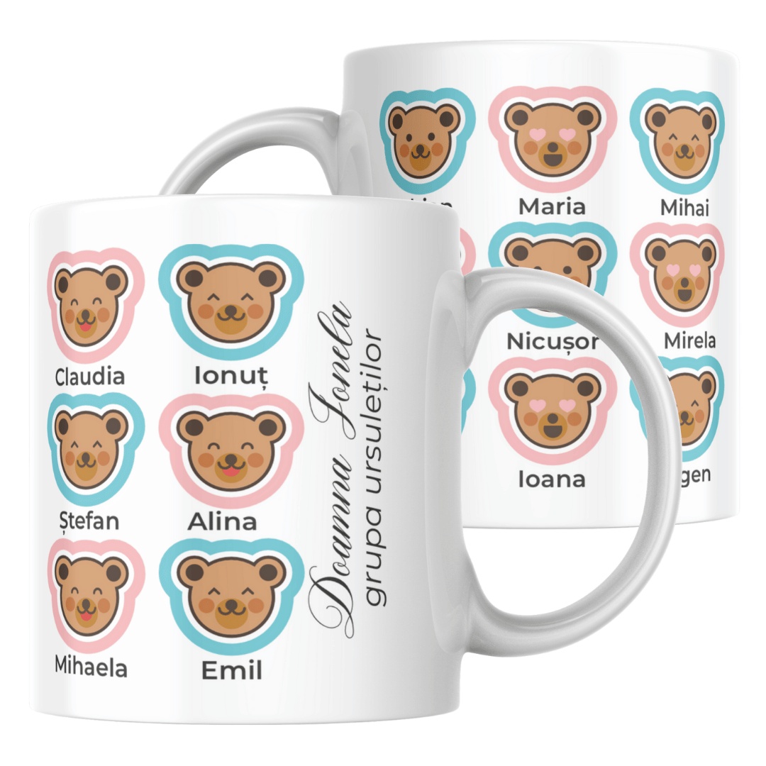 Cana personalizata Grupa Ursuletilor