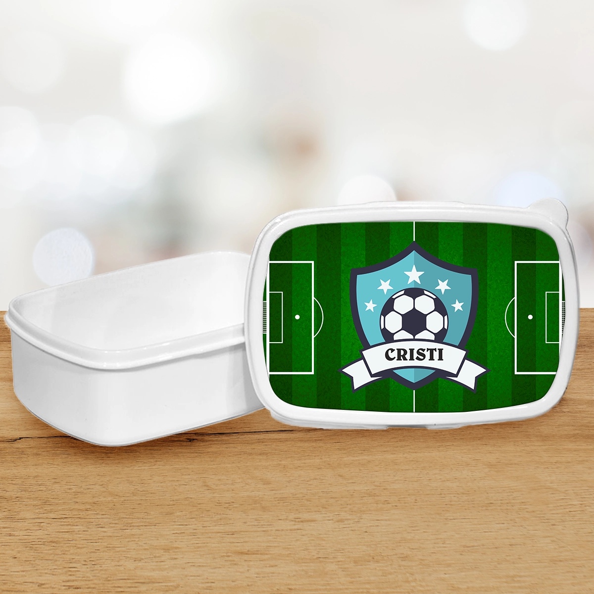 Lunch box personalizat cu nume fotbalist